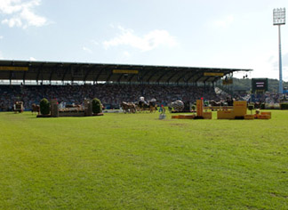 Aachen jumping arena Bill Levett