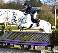 Josh Levett and Kerry, Aston Arena Eventing, December 2016